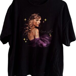 Taylor Swift Black and Purple 4XL SPEAK NOW Graphic Tee